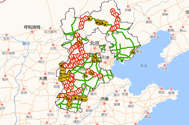 河北高速公路实时交通信息